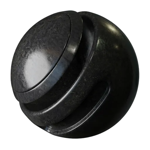 High-detail worn black plastic PBR texture for 3D modeling in Blender, with realistic scuffs and scratches.