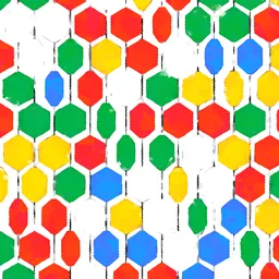 Geometric Hexagonal Mosaic Tile Pattern