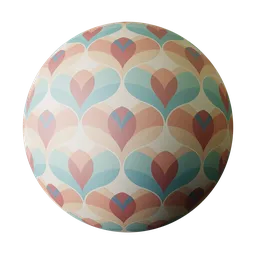 70s Decorative Wallpaper Terracotta