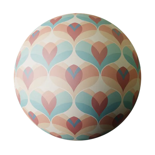 70s Decorative Wallpaper Terracotta