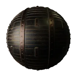 Aged Riveted Metal Panels