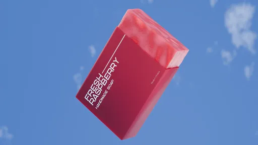 Soap with label