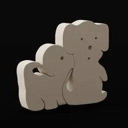 Wooden toys(dogs2)