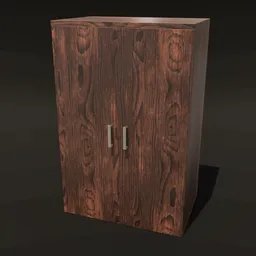 Brown Board Wardrobe