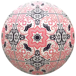 Red Bloom Ceramic Tile