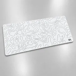 White Desk Mouse Pad (Extended)