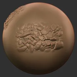 Gravel Brush Isolated Pebble
