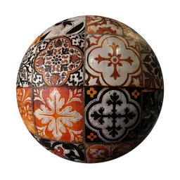 Tiles Ornate Colourful