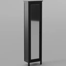 IKEA Hemnes Mirror Column black