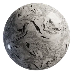 High-resolution PBR marble ceramic texture for 3D modeling and rendering in Blender.