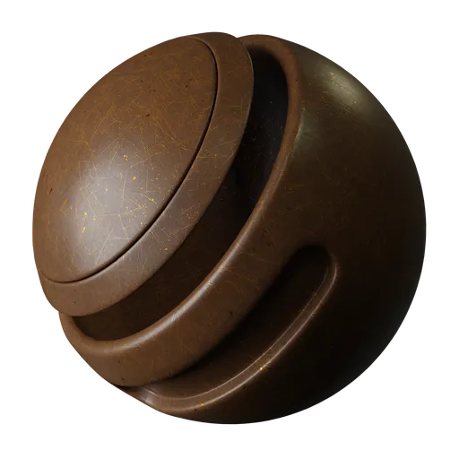 Brown scratched brushed metal