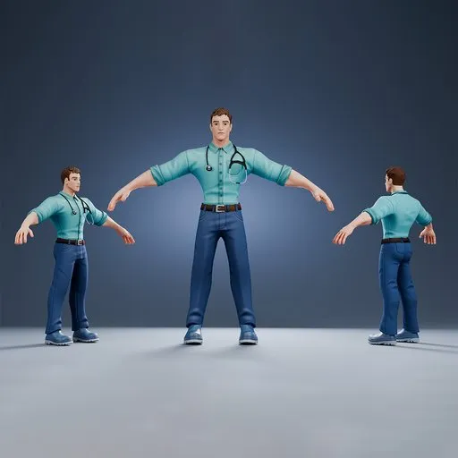 Male Doctor with Stethoscope