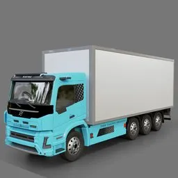 Volvo Electric FMX Cargo Truck(Rigged)