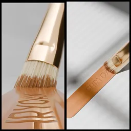 Makeup brush swatch animation