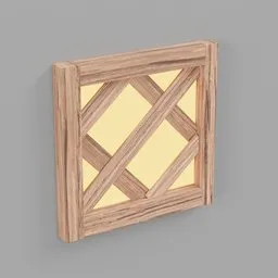 Rectangular Wooden Window