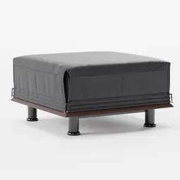 Vivente Leather Ottoman