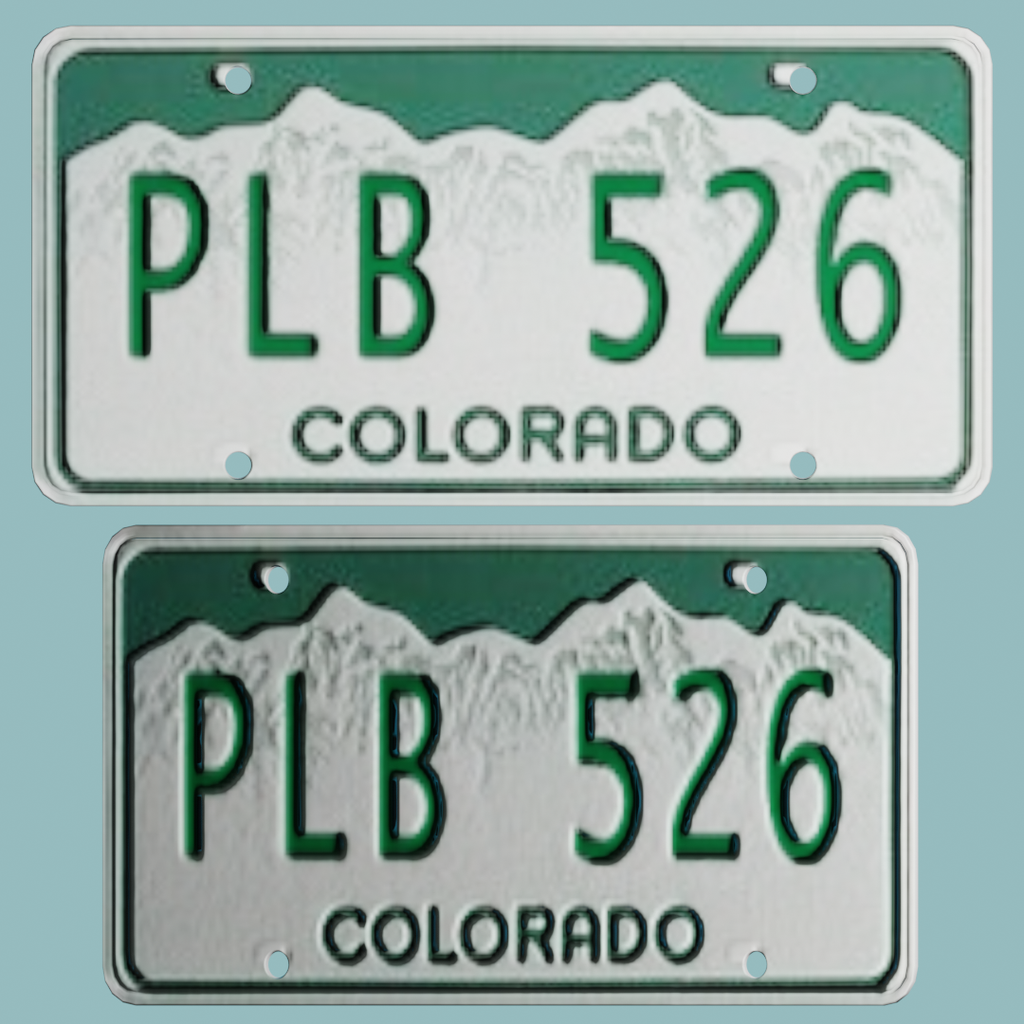 Colorado Licence plate PL | FREE Vehicle Parts models | BlenderKit