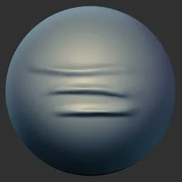 3D sculpting brush creating realistic clothing wrinkles, ideal for Blender 3D model detailing