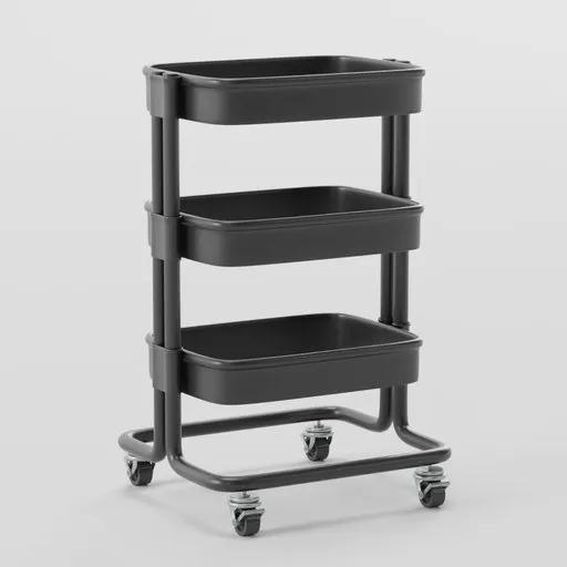 IKEA RÅSKOG Table Trolley Black