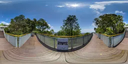 Daytime mountain corridor