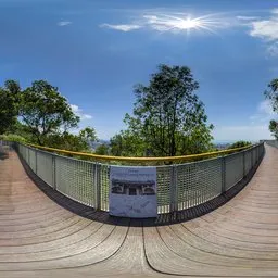 Daytime mountain corridor