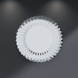 Modern Circular Mirror (Sun Rays design)