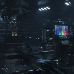 Sci-fi robotic lab