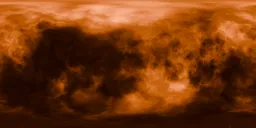 Orange Nebula in Deep Space