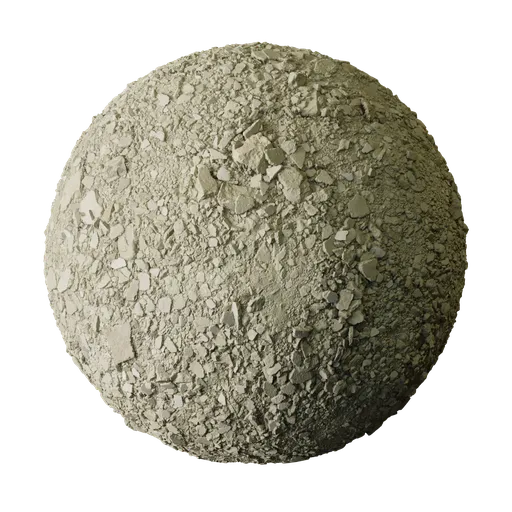 Pale Dusty Demolition Rubble