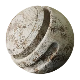 High-resolution rough plaster 3D material texture for Blender, ideal for seamless PBR rendering and architectural visualization.