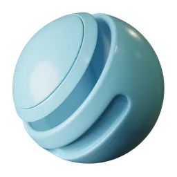 Sky Blue Lacquered Surface
