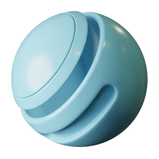 Sky Blue Lacquered Surface