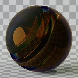 Iridescent Glass Brown