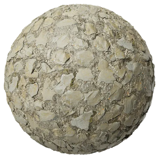 Highly detailed brown rock PBR material for Blender 3D, suitable for realistic terrain, hills, and ground textures.