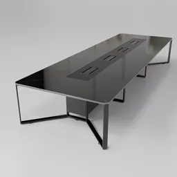 Conference table 16 seats glass