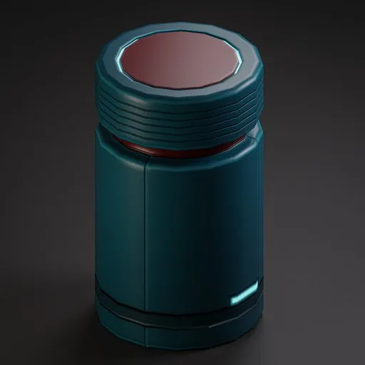 Blue Sci-Fi Bin
