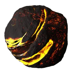 Cooling Lava Crust