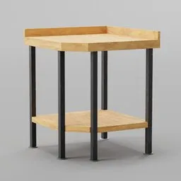 Corner Food Prep Table