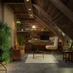 Cozy Attic Home Office