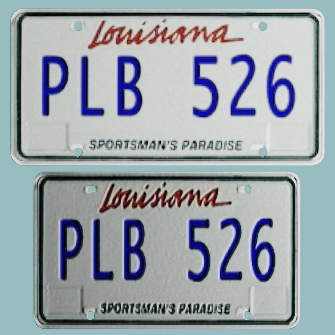 Louisiana Licence plate PL FREE 3D Vehicle Parts models BlenderKit