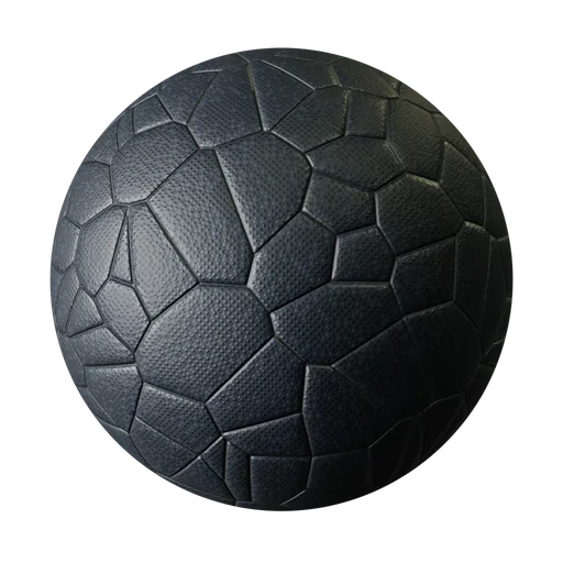 Black Mosaic Studded Rubber