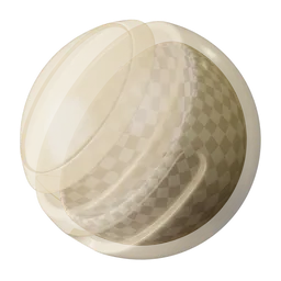 Beige Transparent Plastic