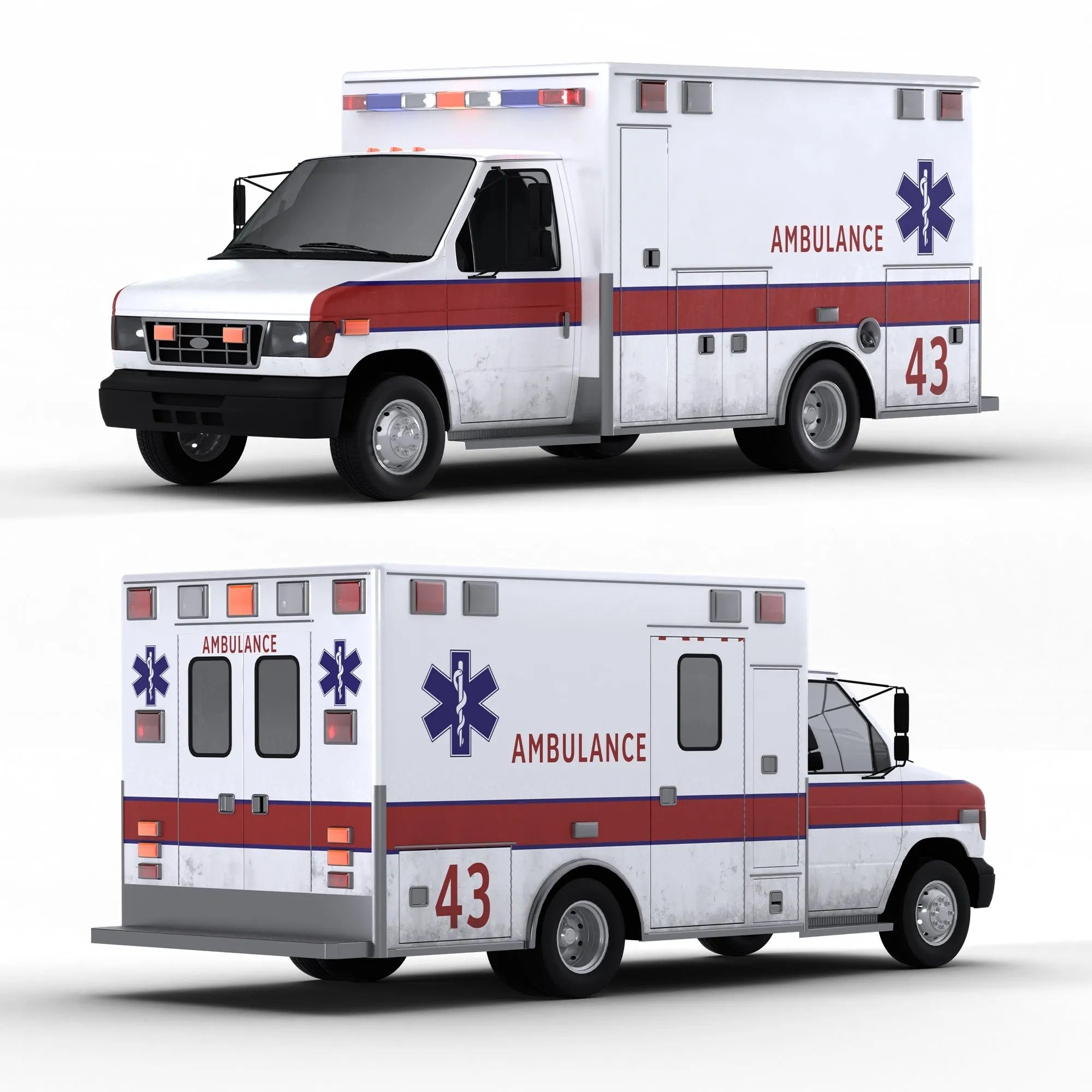 Emergency car | Ambulances models | Blendkit