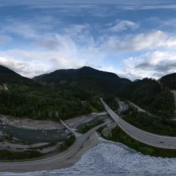 Aerial Highway in Canadian Valley