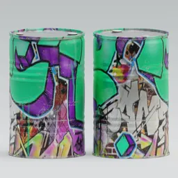 Graffiti Street Oil Drum02