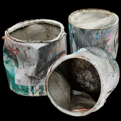 Crushed Paint Can