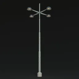 Vienna Quad Lamp – Urban Streetlight