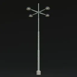 Vienna Quad Lamp – Urban Streetlight