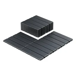 Realistic composite wood-plastic patio tiles for 3D rendering in Blender, showcasing durability and waterproof features.