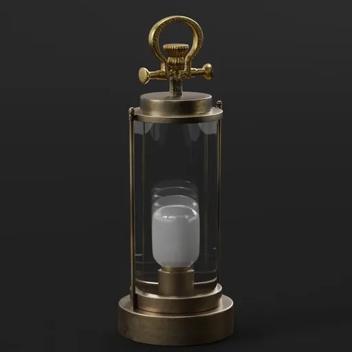 Brass Glass Lantern